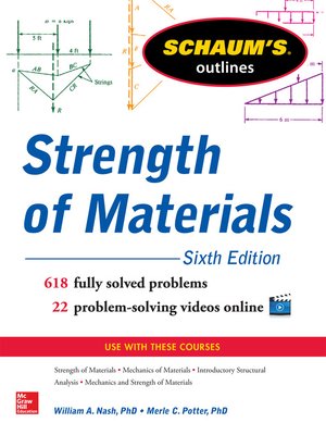 cover image of Schaum's Outline of Strength of Materials, 6ed